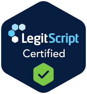 LegitScript Certified badge for trusted online health services.