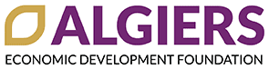 Algiers Economic Development Foundation logo for community growth.